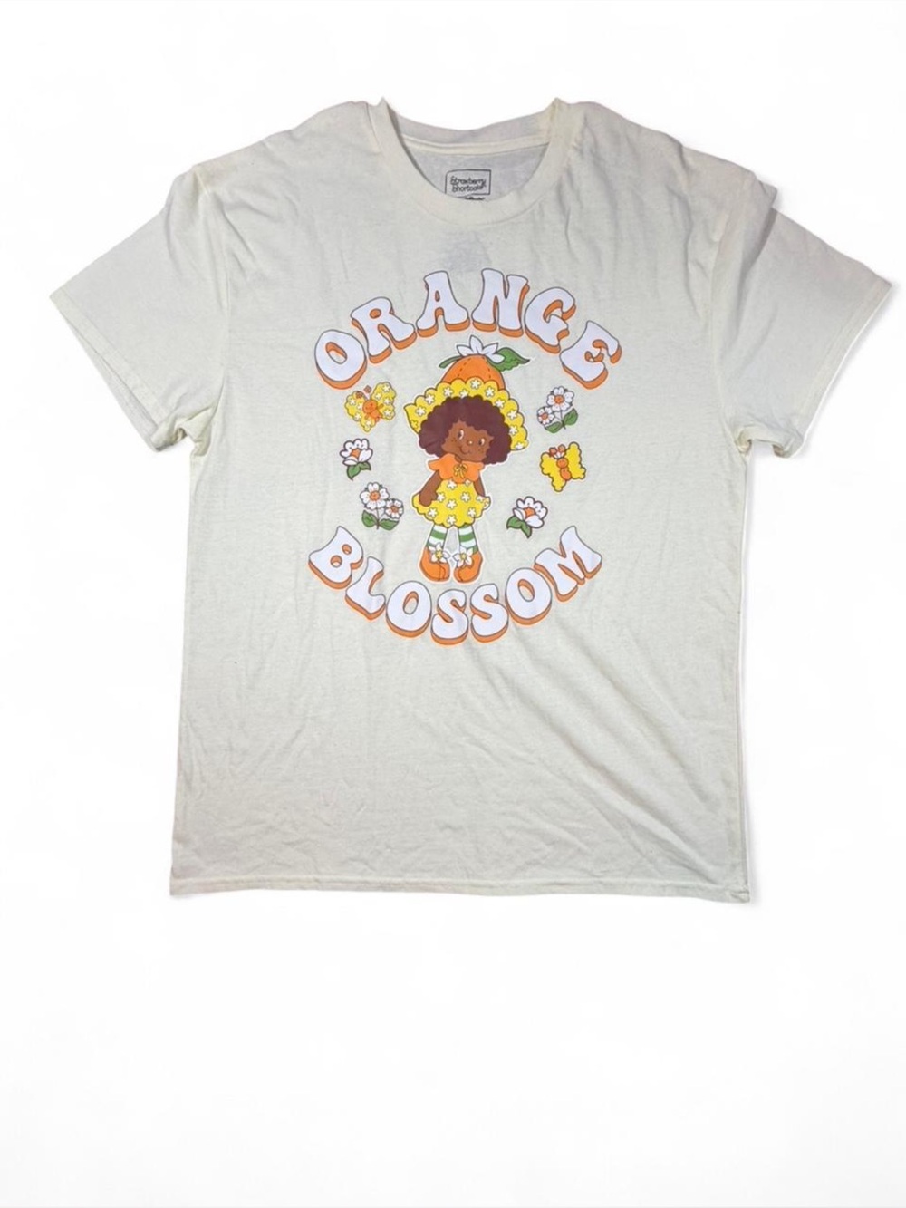 Strawberry Shortcake Orange Blossom Graphic Tee Retro Cartoon Shirt